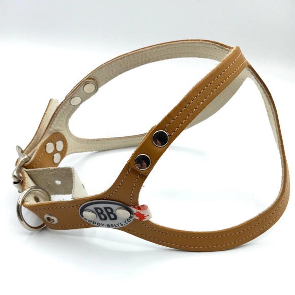 Buddy Belts Dog Buddy Belts Classic Leather Back Clip Dog Harness